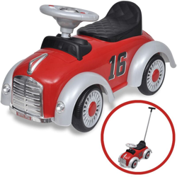 vidaXL Macchina Cavalcabile Retro a Spinta per Bambini Rossa - Rosso características