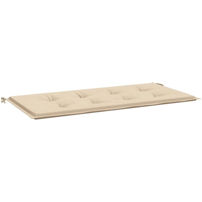 Cuscino per Panca da Giardino Beige 120x50x4 cm - Beige - Vidaxl