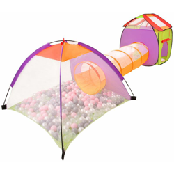 Selonis Plac Area Di Gioco 3In1 Per Bambini Con 400 Palline Colorate 6 Cm, Multicolore:Perla/Grigio/Trasparente/Rosa Chiaro precio