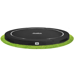 SOLO TRAMPOLINO Tappeto elastico interrato rotondo 396cm - nero. Qualità Premium e materiali durevoli. Senza rete di sicurezza, quindi adatto a precio