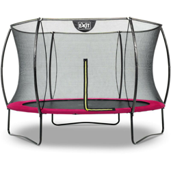 Exit - SOLO TRAMPOLINO Tappeto elastico da giardino rotondo 305cm con rete di sicurezza con pali curvi - rosa. Sicurezza ottimale e qualità en oferta