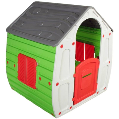 Casa Casetta Bambini Resina Termo Plastica Per Gioco Da Giardino Cm102X90X109H