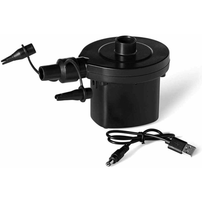 Pompa ricaricabile con USB per gonfiaggio e sgonfiaggio 12 v per materassini e piscine gonfiabili