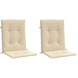 vidaXL Cuscini per Sedie da Giardino 2 pz Beige 100x50x4 cm - Beige características