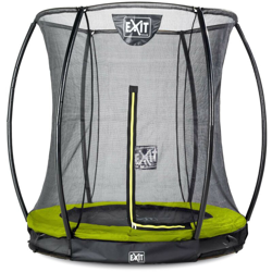 Exit - SOLO TRAMPOLINO Tappeto elastico da giardino interrato rotondo 183cm con rete di sicurezza - verde. Sicurezza e qualità características