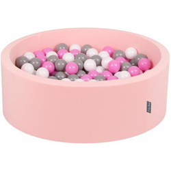 90X30cm/300 Palline ? 7CM Piscina Di Palline Colorate Per Bambini Tondo Fabbricato In EU, Rosa: Grigio/Bianco/Rosa - rosa: grigio/bianco/rosa características