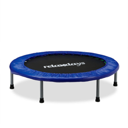 Relaxdays - Trampolino per Bambini, Tappeto Elastico Pieghevole, Capacità max. 45 kg, HxLxP: 22 x 96 x 96 cm, Nero Blu características