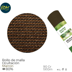 Rotolo di maglia marrone 80% 90gr 1x10mts características