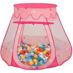 Selonis Tenda 105X90cm/100 Palline Castello Con Palline Colorate Per Bambini, Rosa:Bianco/Giallo/Arancione/Azzurro/Turchese características