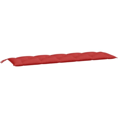 vidaXL Cuscino per Panca da Giardino Rosso 180x50x7 cm in Tessuto - Rosso