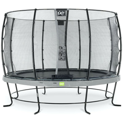 Exit - SOLO TRAMPOLINO Tappeto elastico da giardino rotondo 366cm - grigio. Con rete di sicurezza a chiusura automatica e bordo protettivo robusto e precio