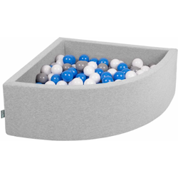 90X30cm/300 Palline Piscina Di Palline Colorate ?7Cm Per Bambini Quarto Angolare In EU, Grigio Ch:Grigio/Bianco/Blu - grigio ch:grigio/bianco/blu en oferta