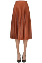 Pleated midi skirt características