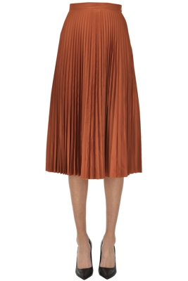 Pleated midi skirt