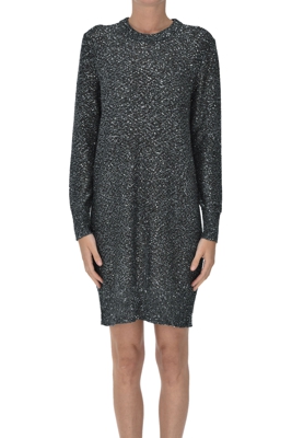 Sequined knit dress