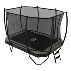 SOLO TRAMPOLINO Tappeto elastico da giardino rettangolare 305x225cm con rete di sicurezza - camouflage. Approvato per uso pubblico. Garanzia a vita precio