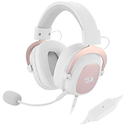 Cuffie Da Gioco Cablate 7.1 Auricolari In Memory Foam Con Suono Surround Con Microfono Rimovibile Per Pc / ps4 E Xbox One | Cuffie / auricolari (rosa-bianco) características