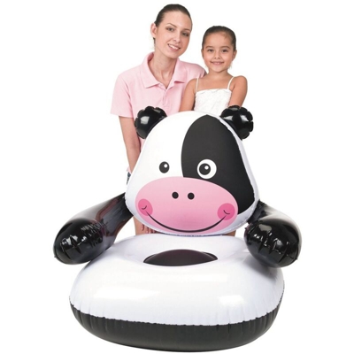 Poltrona Gonfiabile Mucca Bestway per Bambini PVC