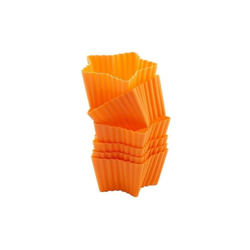 Pirottini a Forma di Stella 6 Pezzi in Silicone Arancio - Silikomart en oferta