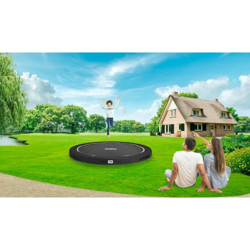 SOLO TRAMPOLINO Tappeto elastico interrato rotondo 251cm - nero. Qualità Premium e materiali durevoli. Senza rete di sicurezza, quindi adatto a precio