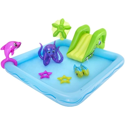 Bestway Centro Giochi Gonfiabile Aquario Fantastico 239x206x86 cm - Multicolore