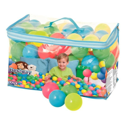 Sacca 100 Palline Colorate Con Custodia Ideali Per Box Piscine E Aree Gioco en oferta