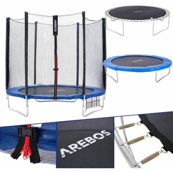 AREBOS Trampolino da Giardino 244 cm Trampolino incl. Rete di Sicurezza Scala TÜV características