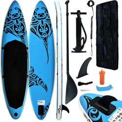 Set Tavola Gonfiabile da SUP 305x76x15 cm Blu - Blu - Vidaxl características