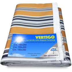 TENDA SOLE VERTIGO da esterno GIARDINO balcone RIGHINO GIALLO impermeabile e idrorepellente Cm. 150 x 350 precio