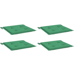 vidaXL Cuscini per Sedie da Giardino 4 pz Verdi 40x40x4 cm - Verde precio