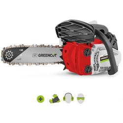 Greencut - Motosega GS250X-12 motore a benzina 2 tempi 25,4cc 1,4cv. Spada da 12'. Num denti 44. Manubrio ergonomico. Imbracatura a tracolla en oferta