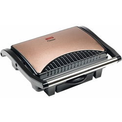 Panini Electric Table Contact Grill 1000W Low Fat BBQ Maker Maker Copper Design Bestron ASW113CO precio