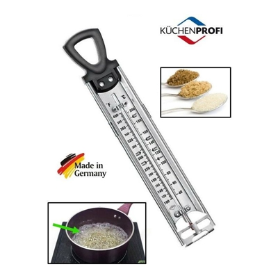 Termometro Per Zucchero In Acciaio Inox 40 - 200°C 'Kuchenprofi' Germany °C -°F