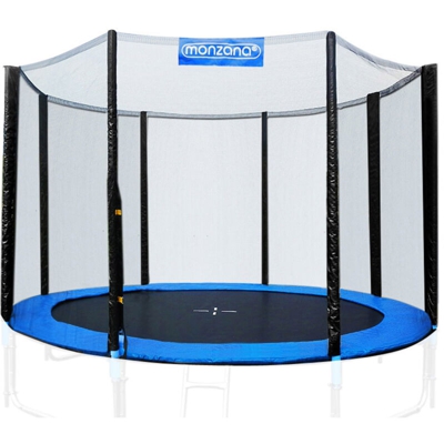 Rete di Protezione Trampolino Ø183/244/305/366/427 cm Anti UV 6-8 Pali Rete Tappeto Elastico Rete di ricambio Trampolini 305cm