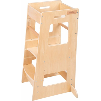 Torre Di Apprendimento In Legno Per Bambini ST-003, Compensato Legno / Natural - Compensato legno / natural - Kiddymoon