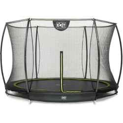 Exit - SOLO TRAMPOLINO Tappeto elastico da giardino interrato rotondo 305cm con rete di sicurezza - nero. Sicurezza e qualità en oferta