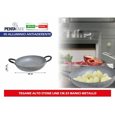 TEGAME ALTO STONE LINE CM.32X8h MANICI METALLO