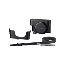 Custodia per Fotocamera Compatta RX100 in Pelle Nero LCJRXFB. SYH en oferta