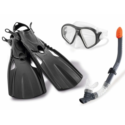 Set da Immersione 4 pz Reef Rider - Nero - Intex