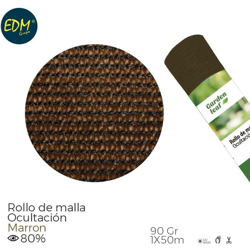 Rotolo di maglia marrone 80% 90gr 1x50mts en oferta