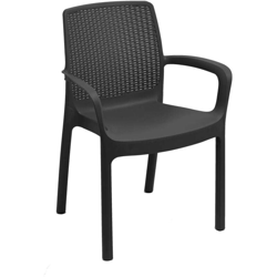 Faccio Io - Sedia effetto rattan antracite Regina características