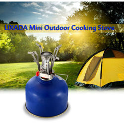 Lixada Super Leggero Pocket Mini cucina all'aperto bruciatore di campeggio piegante Cucina a gas 3000W precio