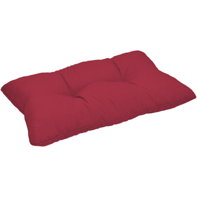 Beautissu Cuscino Lounge da Esterno XLuna - Comodo Schienale Rosso, 50x40x12 cm