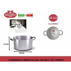 Casseruola Media 2 Manici Cm 20 - Ballarini precio