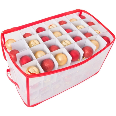 Contenitore per palline di Natale, dim. 52,5 x 30 x 30 cm