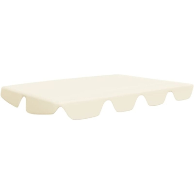 vidaXL Baldacchino per Dondolo Giardino 270 g/m² Crema 150/130x70/105 cm - crema