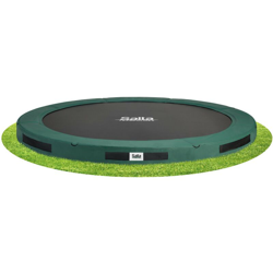 SOLO TRAMPOLINO Tappeto elastico interrato rotondo 305cm - verde. Qualità Premium e materiali durevoli. Senza rete di sicurezza, quindi adatto a en oferta