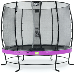 Exit - SOLO TRAMPOLINO Tappeto elastico da giardino rotondo 305cm - rosa. Con rete di sicurezza a chiusura automatica e bordo protettivo robusto e características