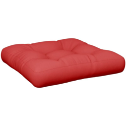 vidaXL Cuscino per Divano Pallet Rosso 58x58x10 cm - Rosso precio