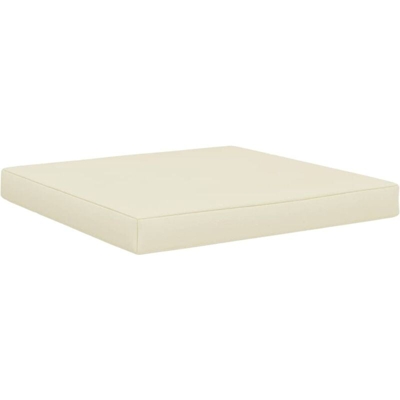 vidaXL Cuscino per Pavimento e Pallet 60x61,5x6 cm Crema in Tessuto - crema